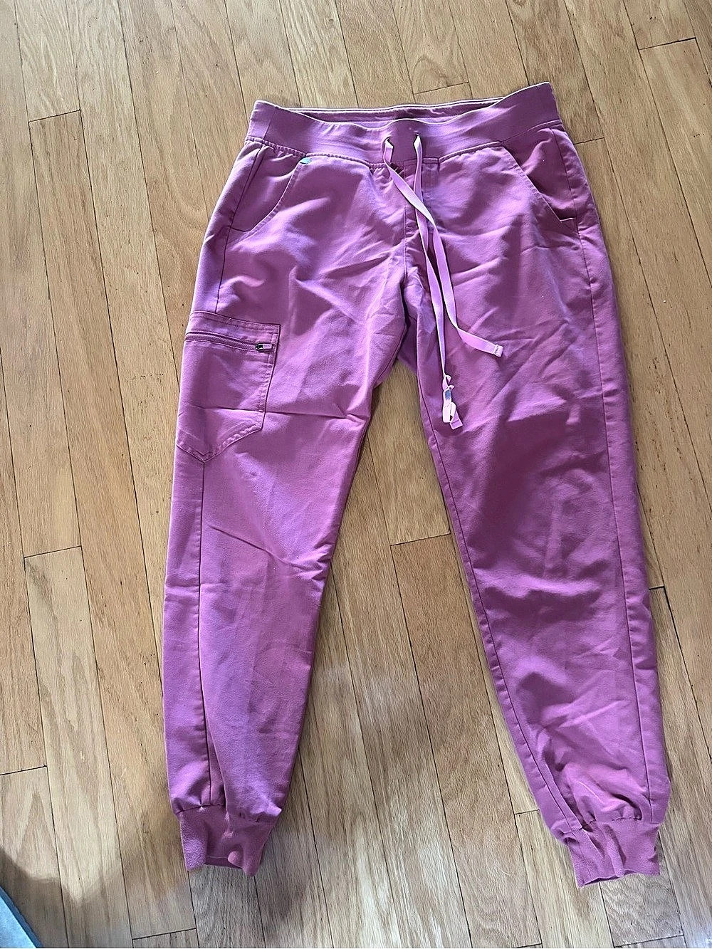 FIGS Technical Collection Pink Jogger Pants Size Medium